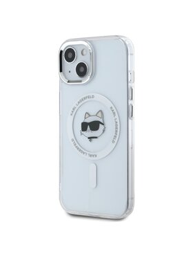 KARL LAGERFELD KARL LAGERFELD Etui na telefon IML Metal Choupette Head MagSafe Biały