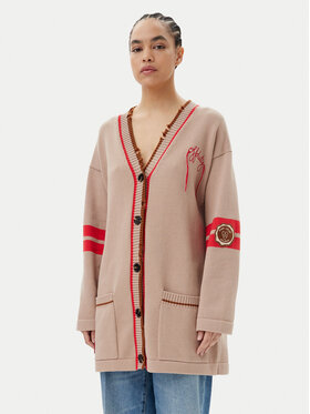 PINKO PINKO Kardigan Borghese 104620 Brązowy Relaxed Fit