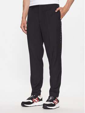 Armani Exchange Armani Exchange Bavlnené nohavice 6RZP44 ZNXZZ 1200 Čierna Regular Fit