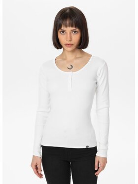 PITBULL PITBULL Longsleeve LAYLA Biały Regular Fit