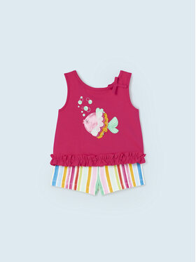 Mayoral Mayoral Set top i kratke hlače 1277 Šarena Regular Fit
