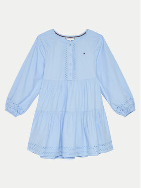 Tommy Hilfiger Tommy Hilfiger Rochie de zi KG0KG08022 Albastru Regular Fit