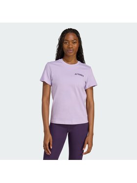 adidas adidas Koszulka techniczna 132693 Fioletowy Regular Fit