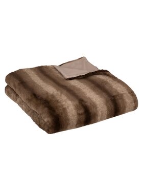 MIAhome MIAhome Koc pled futrzany Grizzli brązowy 180x230 cm Brązowy