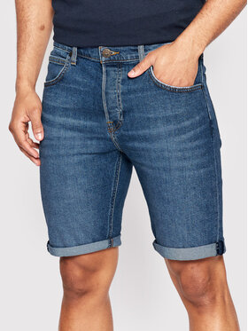 Lee Lee Szorty jeansowe L73EMGLW 112145565 Granatowy Regular Fit