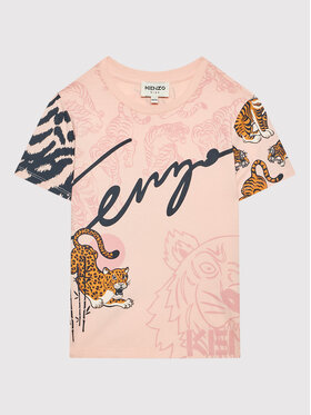 Kenzo Kids Kenzo Kids T-Shirt K15488 Różowy Regular Fit