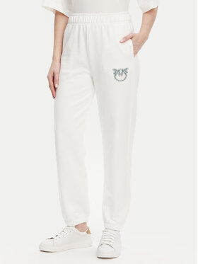 PINKO PINKO Jogginghose Plumcake 104790 A2G8 Weiß Regular Fit