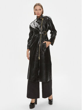 Pinko Pinko Тренч Trigun 102163 A1AT Черен Regular Fit