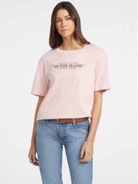 Guess Jeans Guess Jeans T-Shirt 165649 Różowy Classic Fit