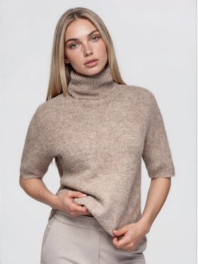 Ombre Ombre Golf OW-SW-E0049 Beżowy Regular Fit