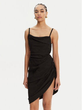 JACQUEMUS JACQUEMUS Kokteilinė suknelė 22E243DR106-1020 Juoda Regular Fit