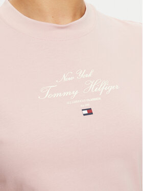 Tommy Hilfiger Vsakodnevna Obleka WW0WW43830 Roza Slim Fit