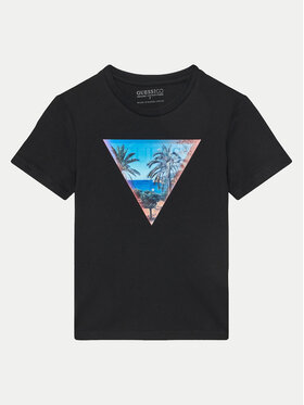 Guess Guess Tričko L5GI26 K8HM4 Čierna Regular Fit