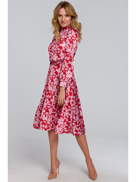 Makover Makover Vestito da giorno K084 Rosso Regular Fit