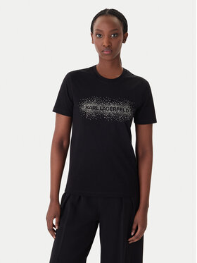 KARL LAGERFELD KARL LAGERFELD Тишърт B1W17030 Черен Regular Fit