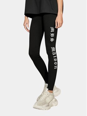MADE BY SOCIETY MADE BY SOCIETY Spodnie materiałowe Gothic Script - P27861 Czarny Basic Fit