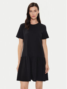 United Colors Of Benetton United Colors Of Benetton Kasdieninė suknelė 3U53DV01H Juoda Relaxed Fit