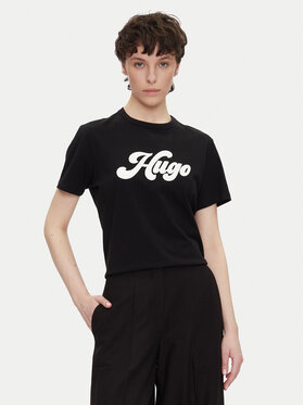 HUGO HUGO T-shirt Damacia_4 50539101 Crna Regular Fit