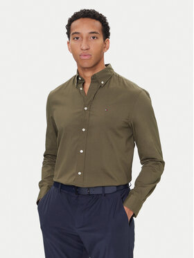 Tommy Hilfiger Tommy Hilfiger Πουκάμισο MW0MW37550 Χακί Regular Fit