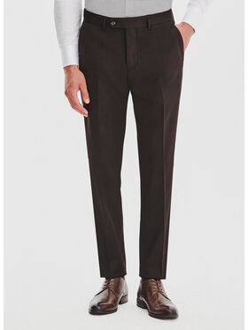 Pako Lorente Pako Lorente Spodnie garniturowe P25WF-6G-012 Brązowy Slim Fit