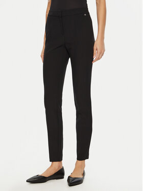 HUGO HUGO Medžiaginės kelnės Hagonia-1 50539991 Juoda Slim Fit
