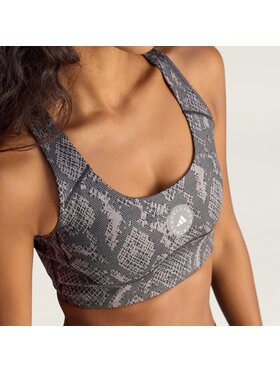 adidas by Stella McCartney adidas by Stella McCartney Biustonosz sportowy By Stella McCartney Power Impact Training Bra Medium Support Brązowy