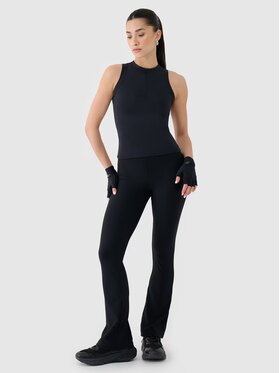4F 4F Tričko 4FRSS25TSLEF221-20S Čierna Slim Fit