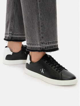 Calvin Klein Calvin Klein Sportcipők Low Pro Cup Laceup Lth Moire HW0HW02845 Fekete