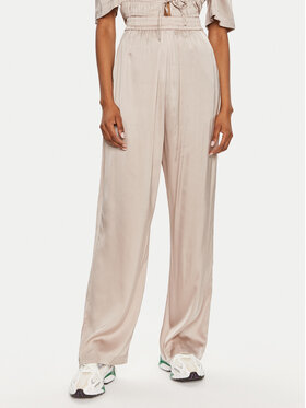 Munthe Munthe Παντελόνι υφασμάτινο Ohara 242141224230 Μπεζ Loose Fit