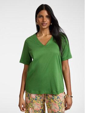 Elena Mirò Elena Mirò T-Shirt G004Z000633N0C5 Zielony Regular Fit