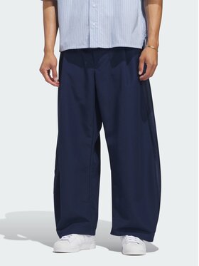 adidas adidas Spodnie materiałowe 167683 Niebieski jasny Loose Fit