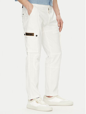 Aeronautica Militare Aeronautica Militare Pantaloni din material 251PA1665CT3534 Alb Regular Fit