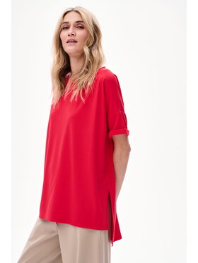 blue shadow blue shadow Bluzka Renzi Czerwony Regular Fit