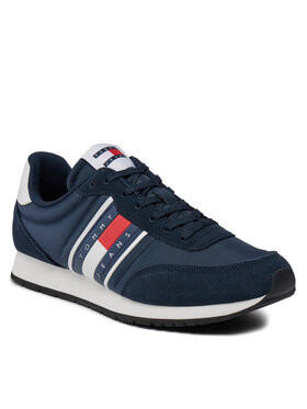 Tommy Jeans Tenisice Tjm Runner Casual Ess EM0EM01351 Tamnoplava