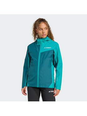 adidas adidas Kurtka hardshell 142023 Zielony Regular Fit