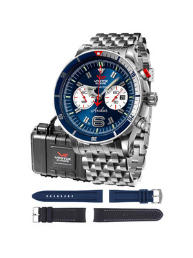 Vostok Europe Vostok Europe Zegarek 6S21-510A583B Srebrny