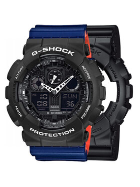 Casio Casio Zegarek SET GA-100-1A1ER + BEZEL 10508136 + PASEK 10527467 Czarny
