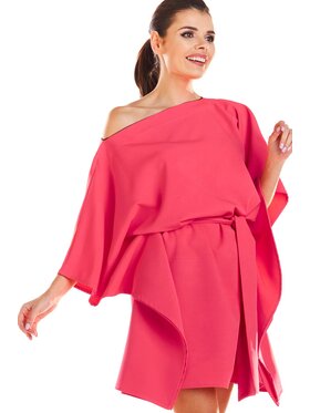 Infinite You Infinite You Sukienka letnia M196 Fioletowy Basic Fit