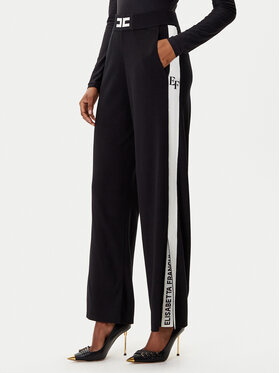 Elisabetta Franchi Elisabetta Franchi Kötött nadrág KP-69S-56E2-V380 Fekete Regular Fit