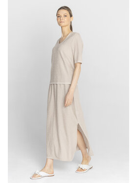 Deni Cler Milano Deni Cler Milano Spódnica maxi T-DC-712D-F2-20-12-1 Beżowy