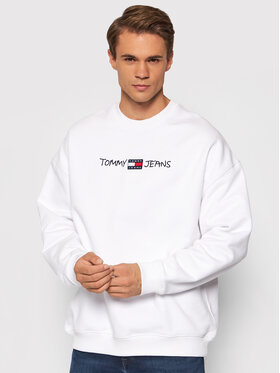 Tommy Jeans Tommy Jeans Felpa Tjm Seasonal Straight Logo DM0DM10914 Bianco Regular Fit