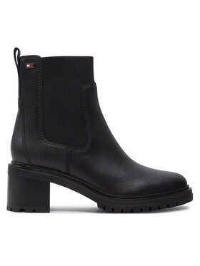 Tommy Hilfiger Tommy Hilfiger Μποτάκια με λάστιχο FW0FW08163 Μαύρο