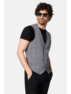 Lancerto Lancerto Kamizelka Belluno KA131123000003 Szary Slim Fit