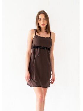 DKaren Lingerie DKaren Lingerie Halka Viki2 Brązowy Classic Fit