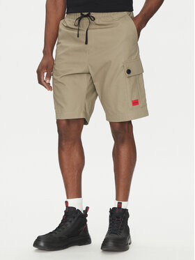 HUGO HUGO Шорти з тканини Garlio 50510594 Коричневий Regular Fit