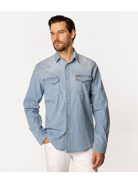 Lee Cooper Lee Cooper Koszula jeansowa TORRES 3161 Niebieski Regular Fit