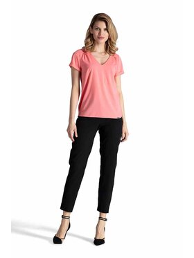 FIGL FIGL Bluzka M665 Różowy Regular Fit
