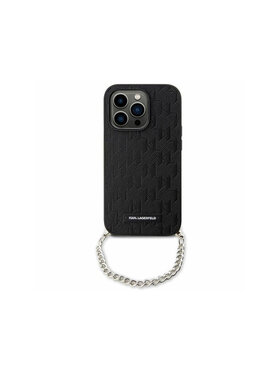 KARL LAGERFELD KARL LAGERFELD Etui na telefon Saffiano Monogram Chain Czarny