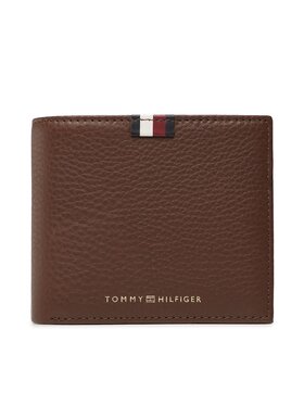 Tommy Hilfiger Tommy Hilfiger Portafoglio grande da uomo Th Prem Le Cc And Coin AM0AM11265 Marrone