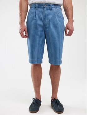 BIG STAR BIG STAR Szorty jeansowe TEM_424_110 Niebieski Classic Fit